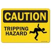 Signmission OSHA Caution Decal, Tripping Hazard, 5in X 3.5in Decal, 3.5" H, 5" W, Landscape, Tripping Hazard OS-CS-D-35-L-19249